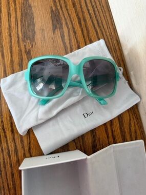 Dior Aqua Blue Women's Sunglasses oversized summer shades!